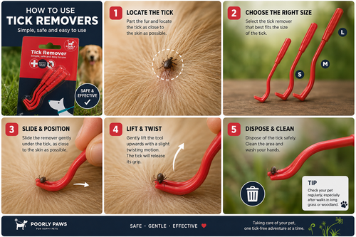 Poorly Paws Tick Removers